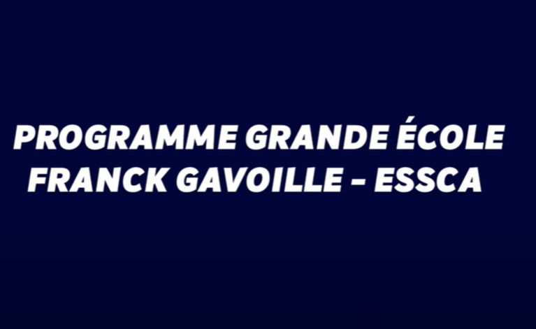 Programme Grande Ecole de l'ESSCA